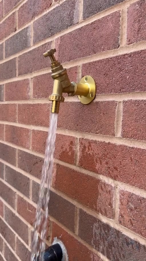 New outside tap installation by SMC Plumbing and Heating